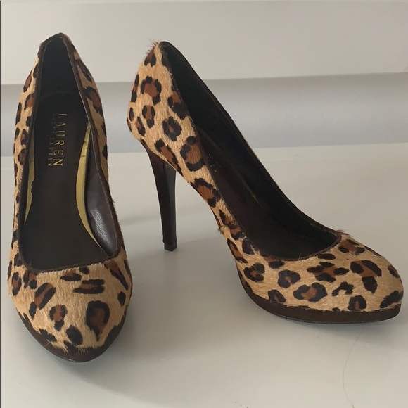 Ralph Lauren Leopard Heels - Picture 2 of 3